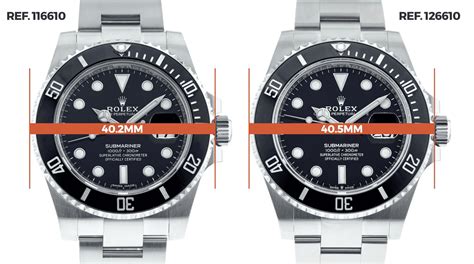 rolex submariner dimensions.